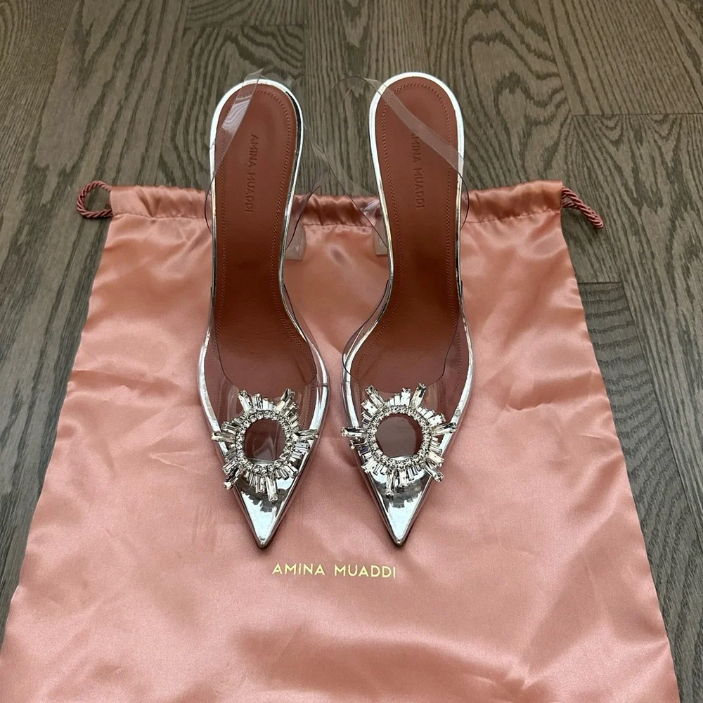 SOLD! AMINA MUADDI BEGUM PVC SLINGBACK - Picture 2 of 9